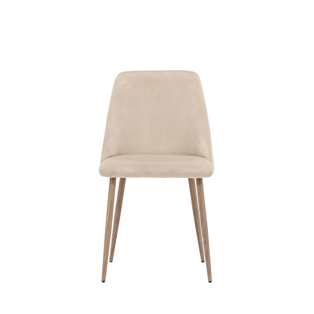 Lot de 2 chaises en velours et métal- NIGHT, VENTURE HOME