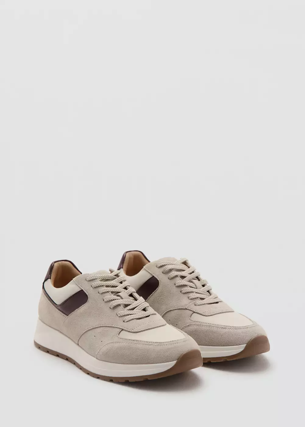 Tennis combinées cuir, MANGO MAN