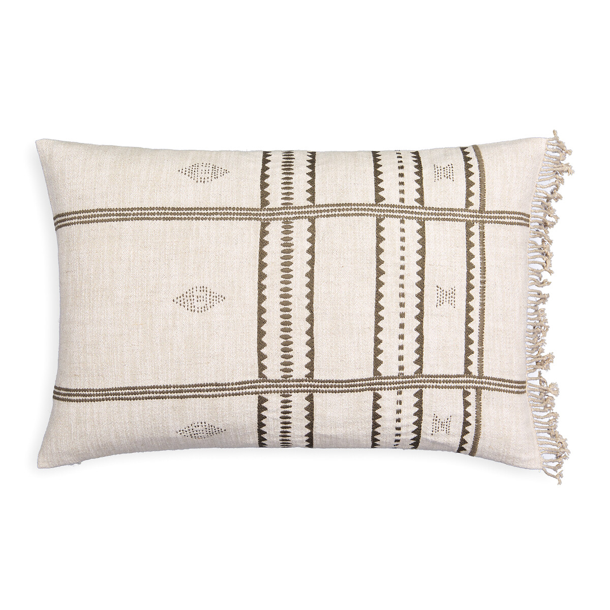 Dakara Embroidered Linen Cotton Blend Cushion Cover