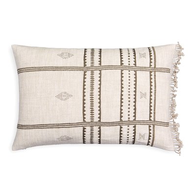 Dakara Embroidered Linen Cotton Blend Cushion Cover AM.PM