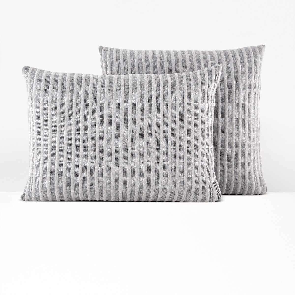 Lenzuolo con angoli jersey cotone, balza 30 cm, archi grigio La Redoute  Interieurs