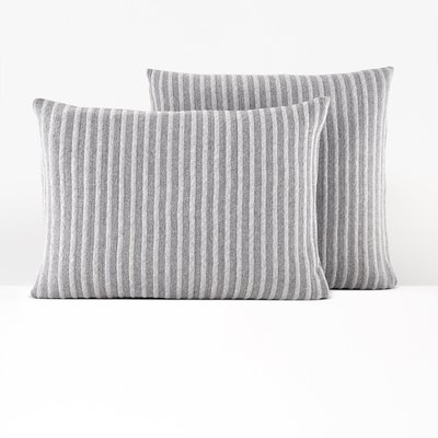 Archi Striped 100% Cotton Jersey Pillowcase LA REDOUTE INTERIEURS