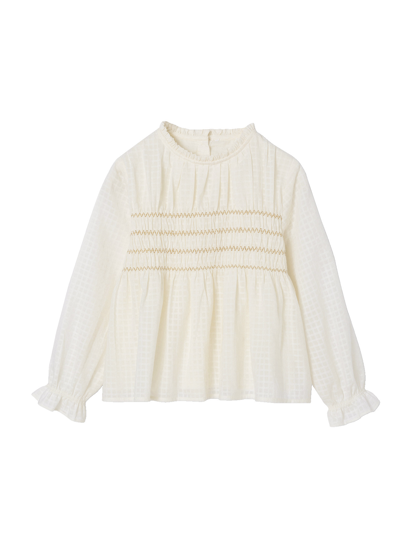 Blouse noël smocks brodés, VERTBAUDET