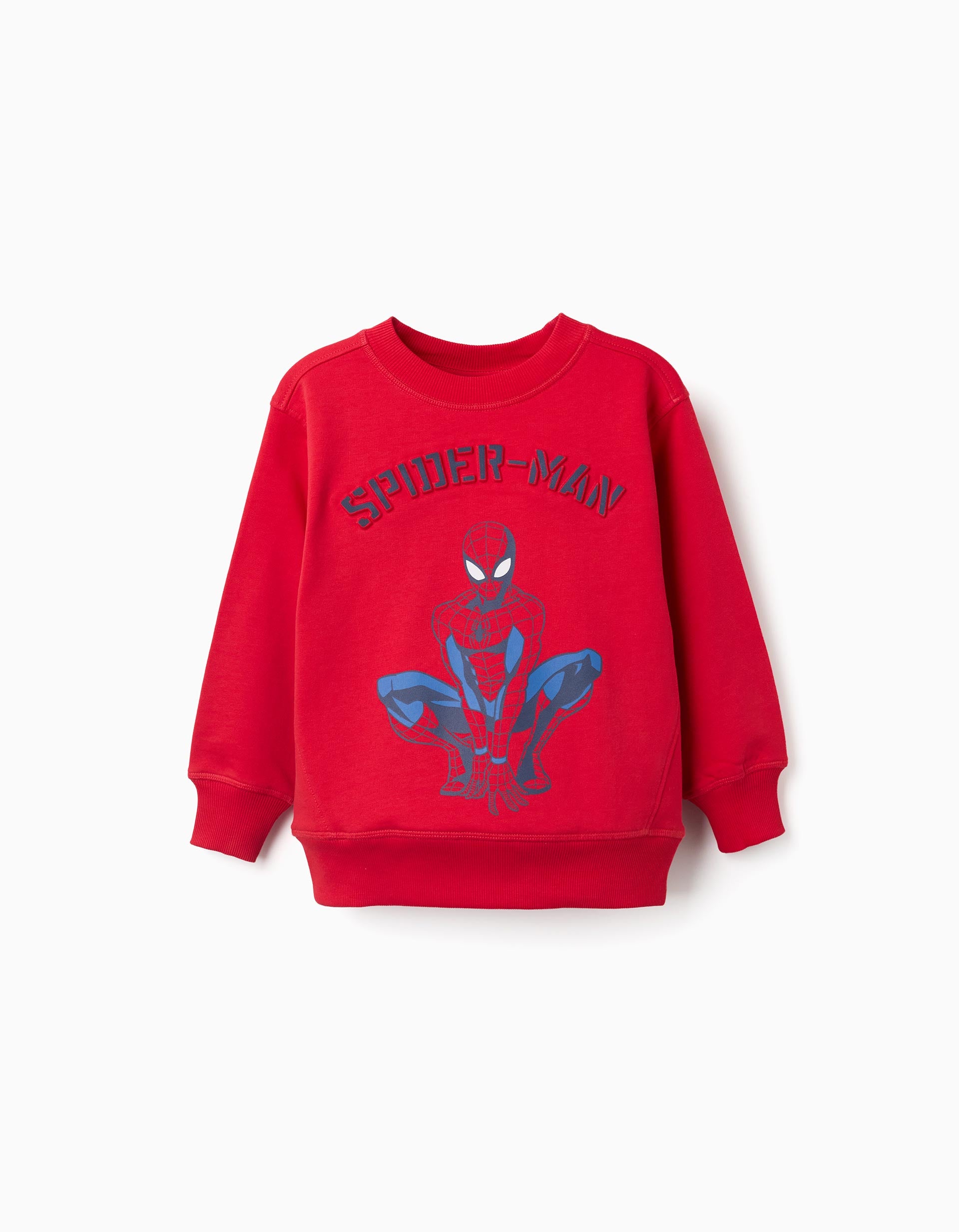 Sweat en coton peigné avec imprimé en relief Spider-Man, ZIPPY