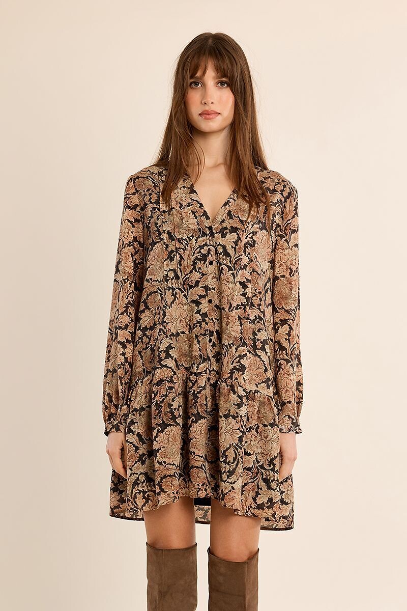 Printed Mini Dress, MOLLY BRACKEN