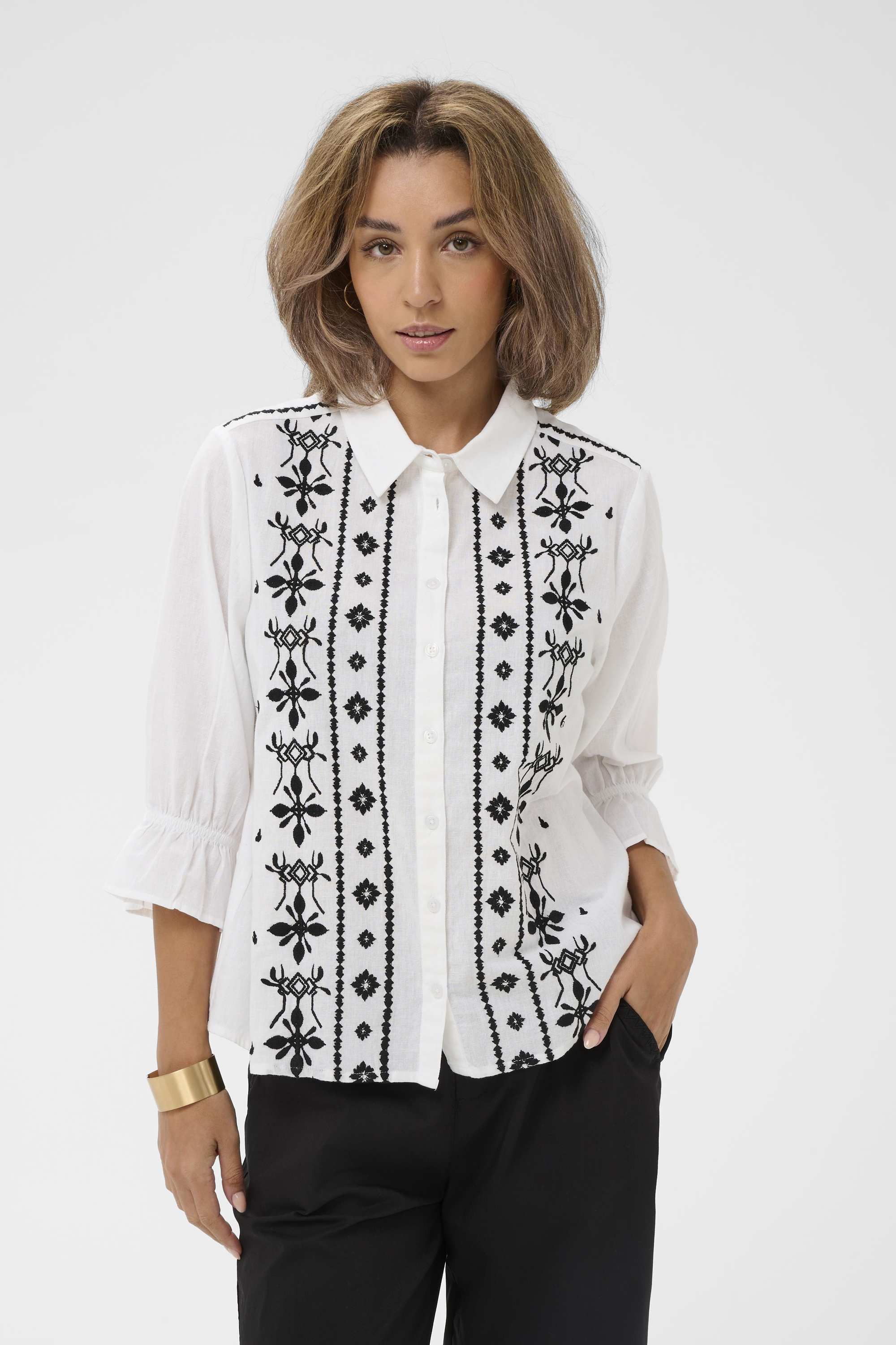 Chemise à manches longues, CREAM