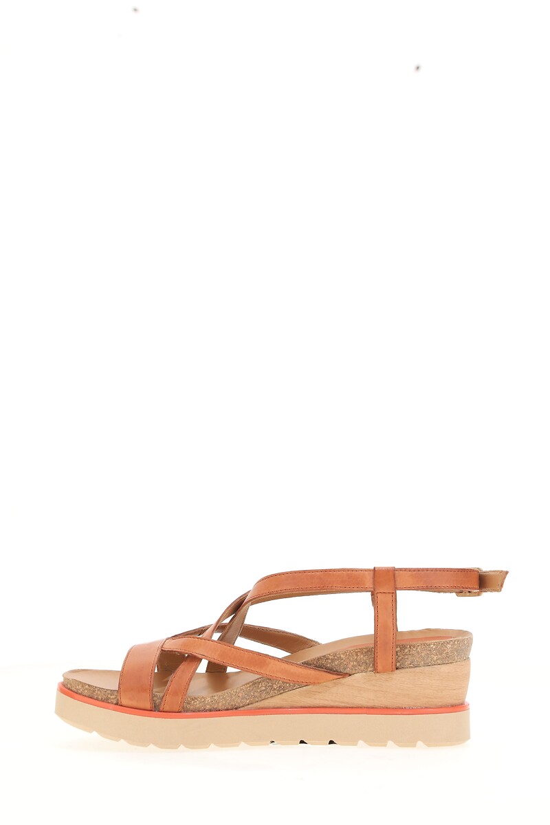 MJUS Sandalias con tacón en cuña de piel — photo 2