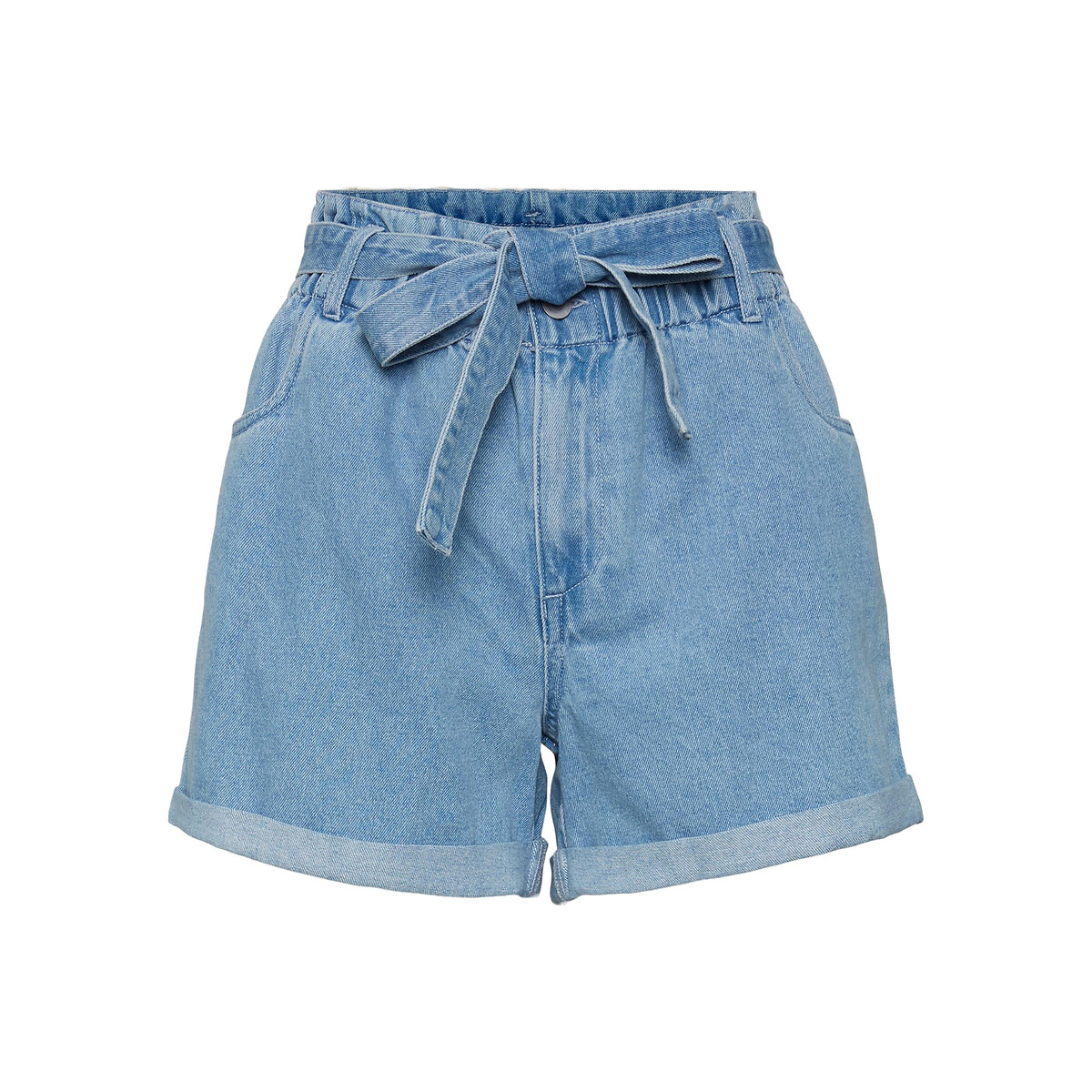 tie waist shorts denim