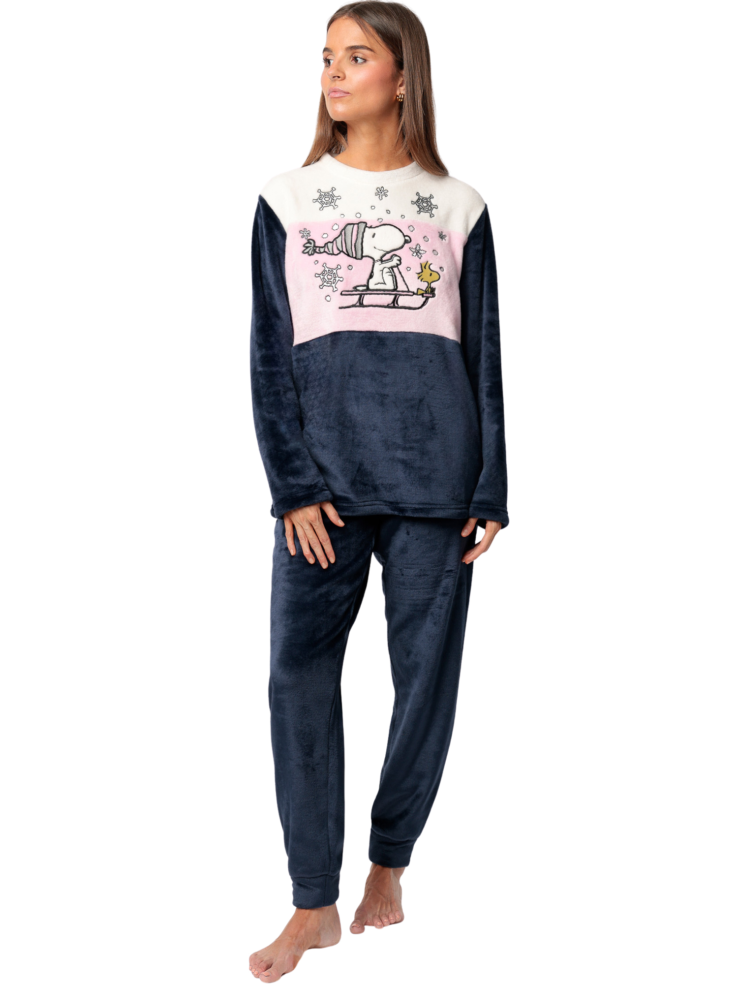 Pyjama pantalon top manches longues Snow Drift Peanuts, ADMAS