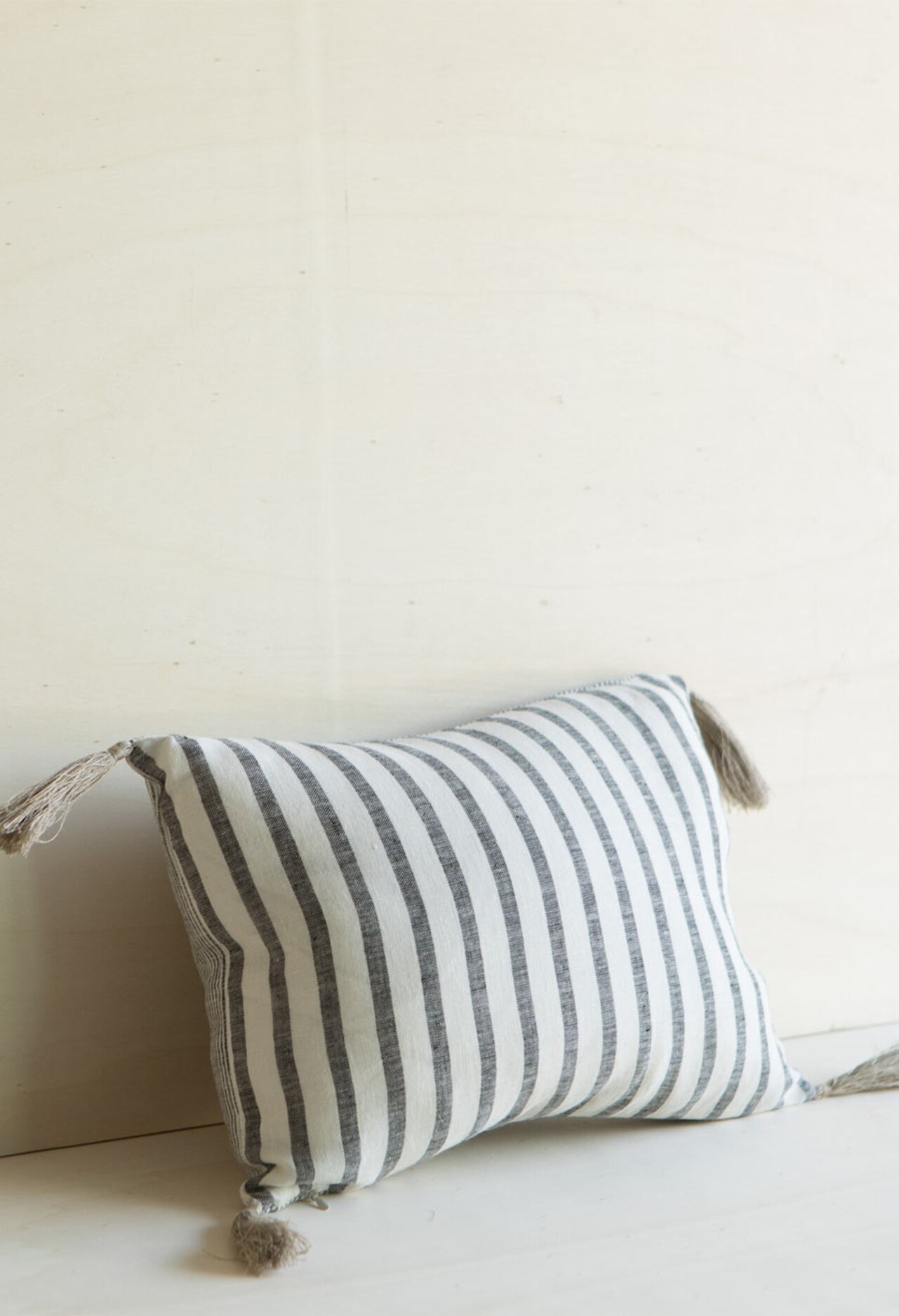Housse de coussin en lin imprimé, Bahia Rayé, GABRIELLE PARIS