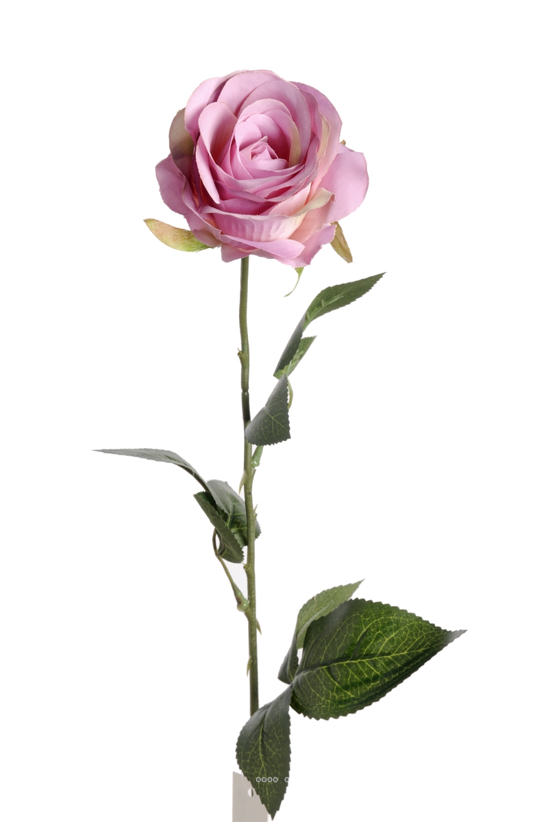 Rose Nina factice Violette H70cm Tête 9cm, ARTIFICIELLES