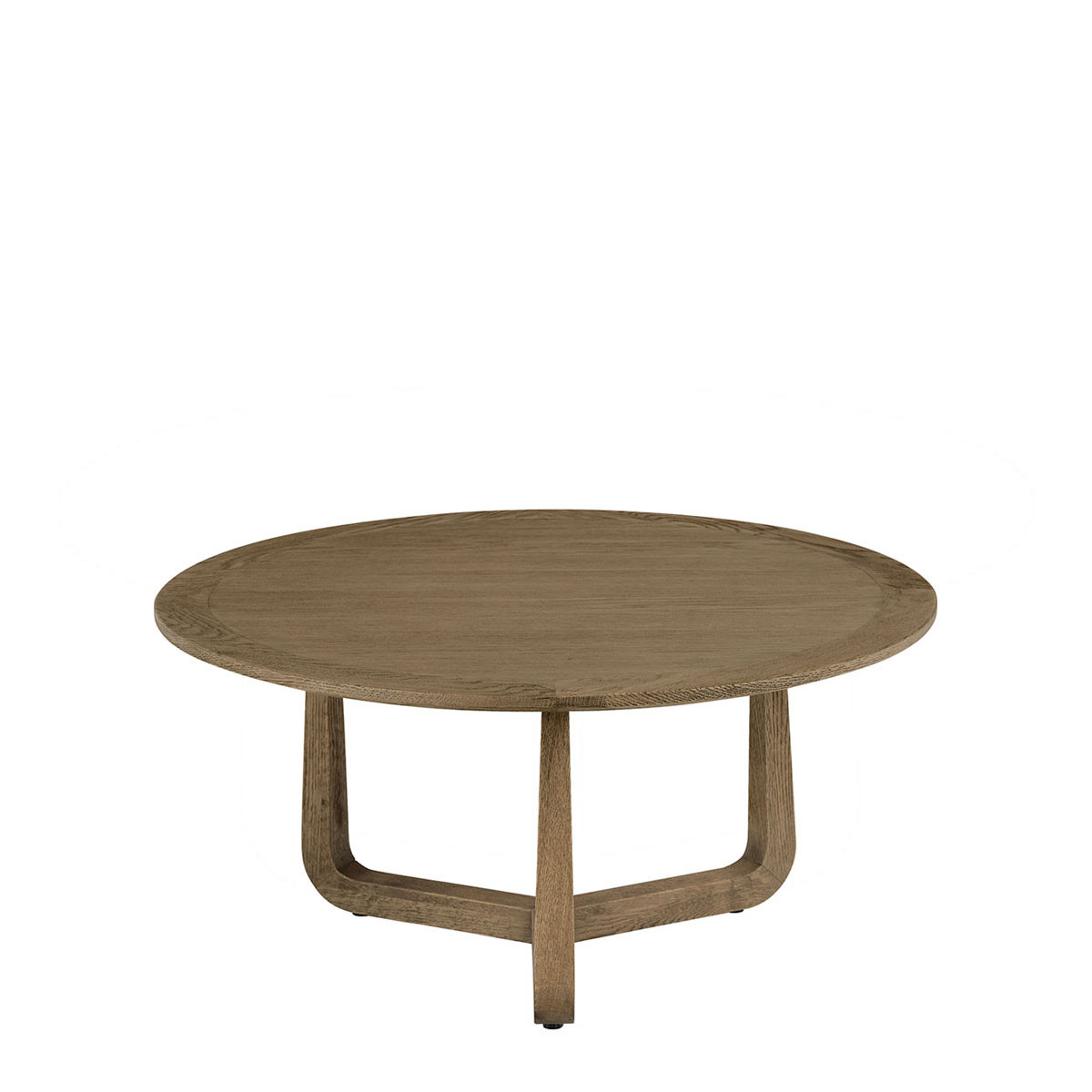 Table basse ronde chêne naturel, BLANC D’IVOIRE
