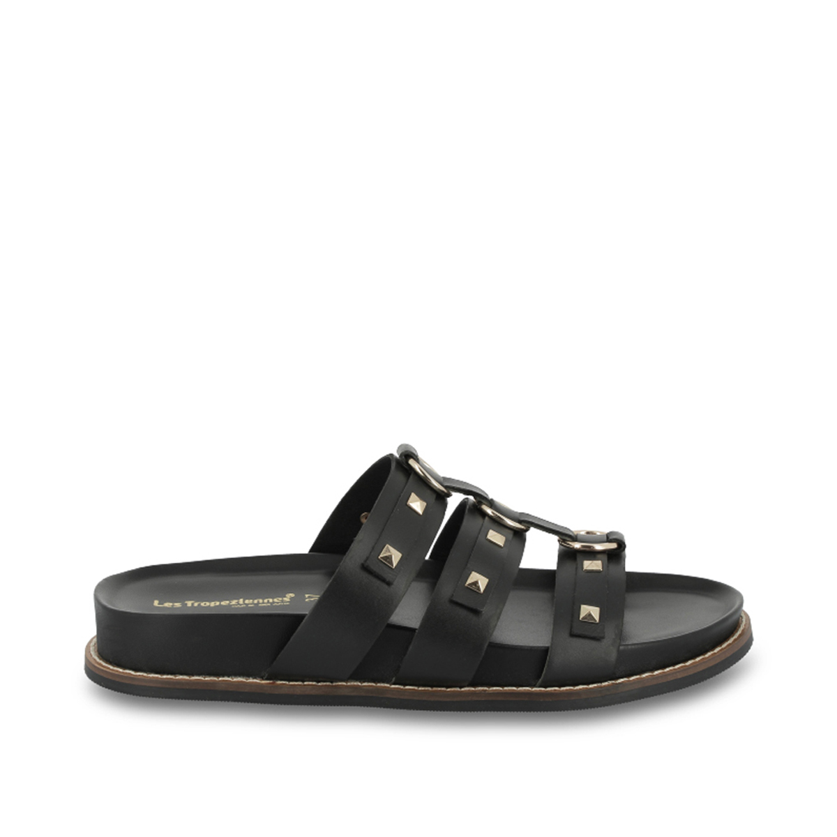Mules plates en cuir CHYREL, LES TROPEZIENNES PAR M.BELARBI