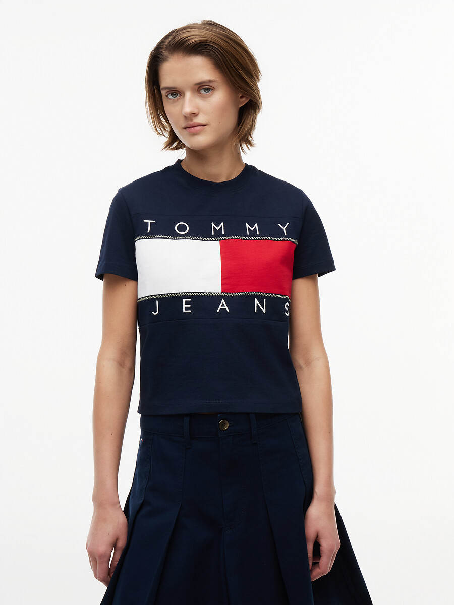 Tee-shirt à manches courtes logo, TOMMY JEANS