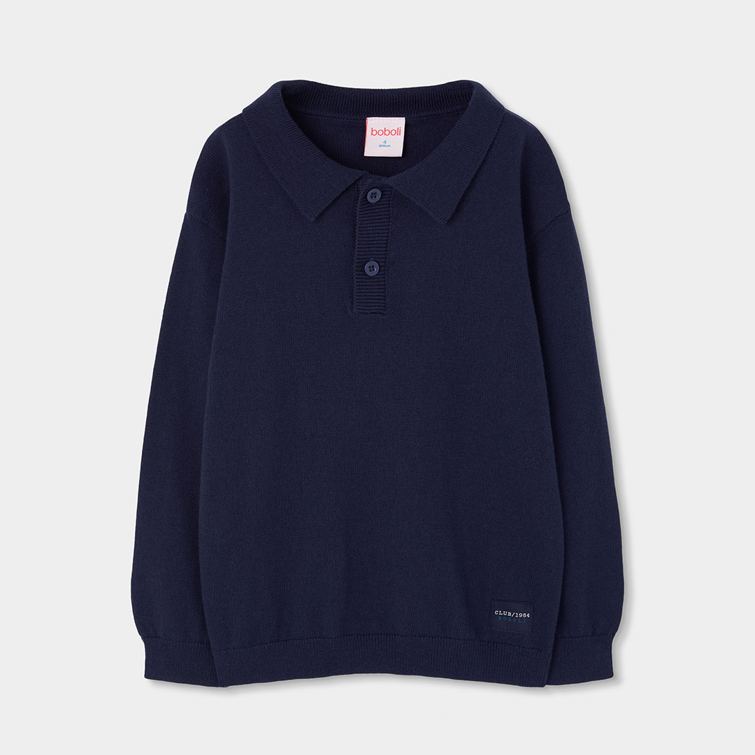 Pull garçon avec col polo, BOBOLI