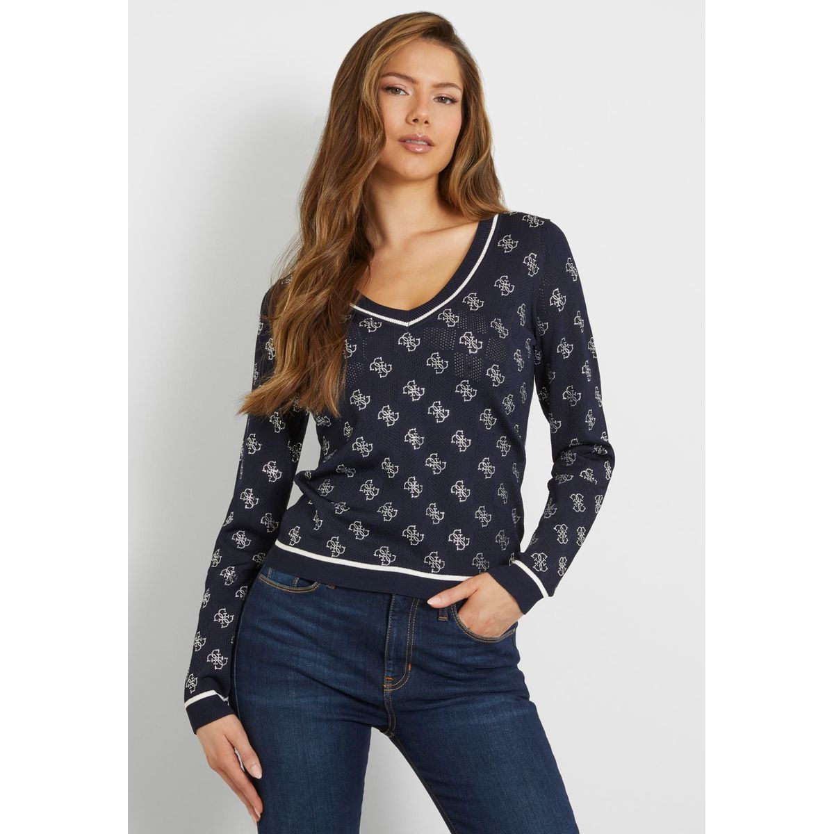 Pull guess sale femme pas cher