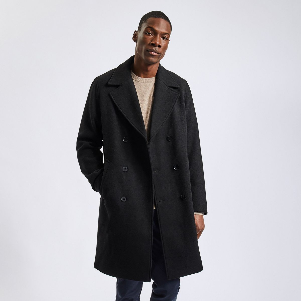 Manteau long croise homme La Redoute