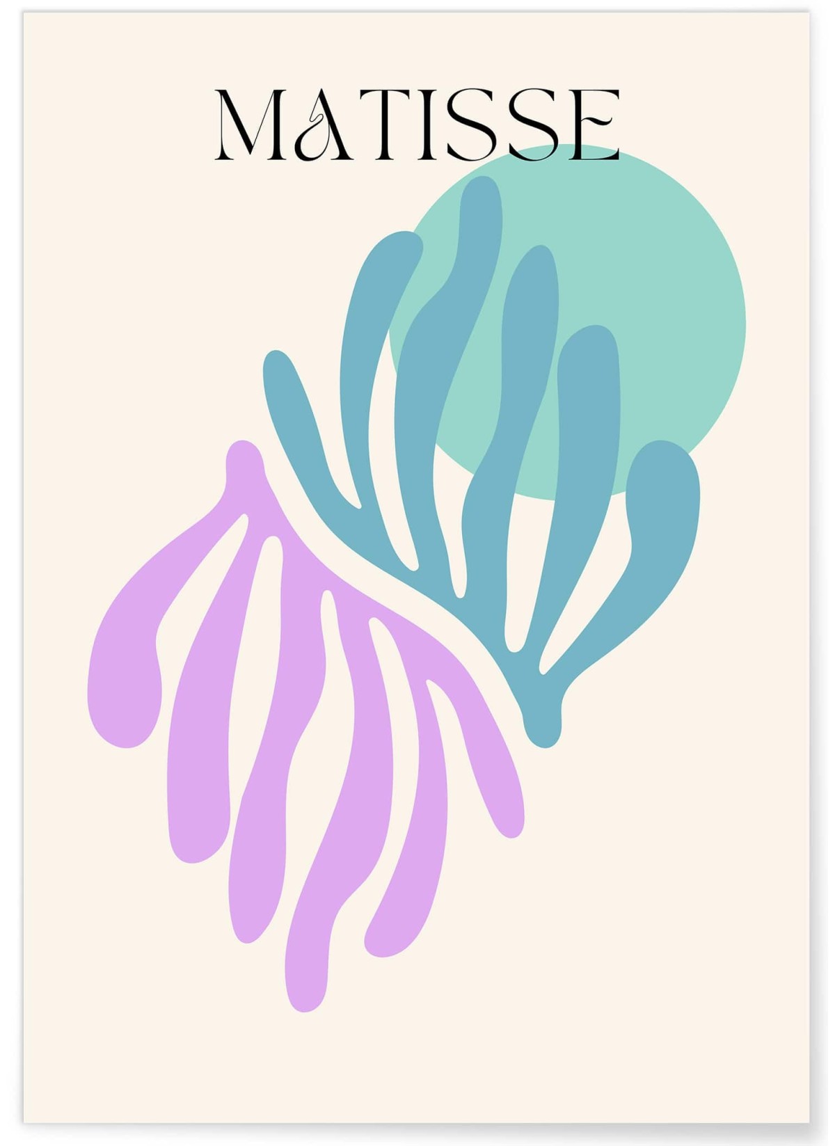 Affiche Matisse 'Composition Botanique' – Motifs naturels, L'AFFICHERIE