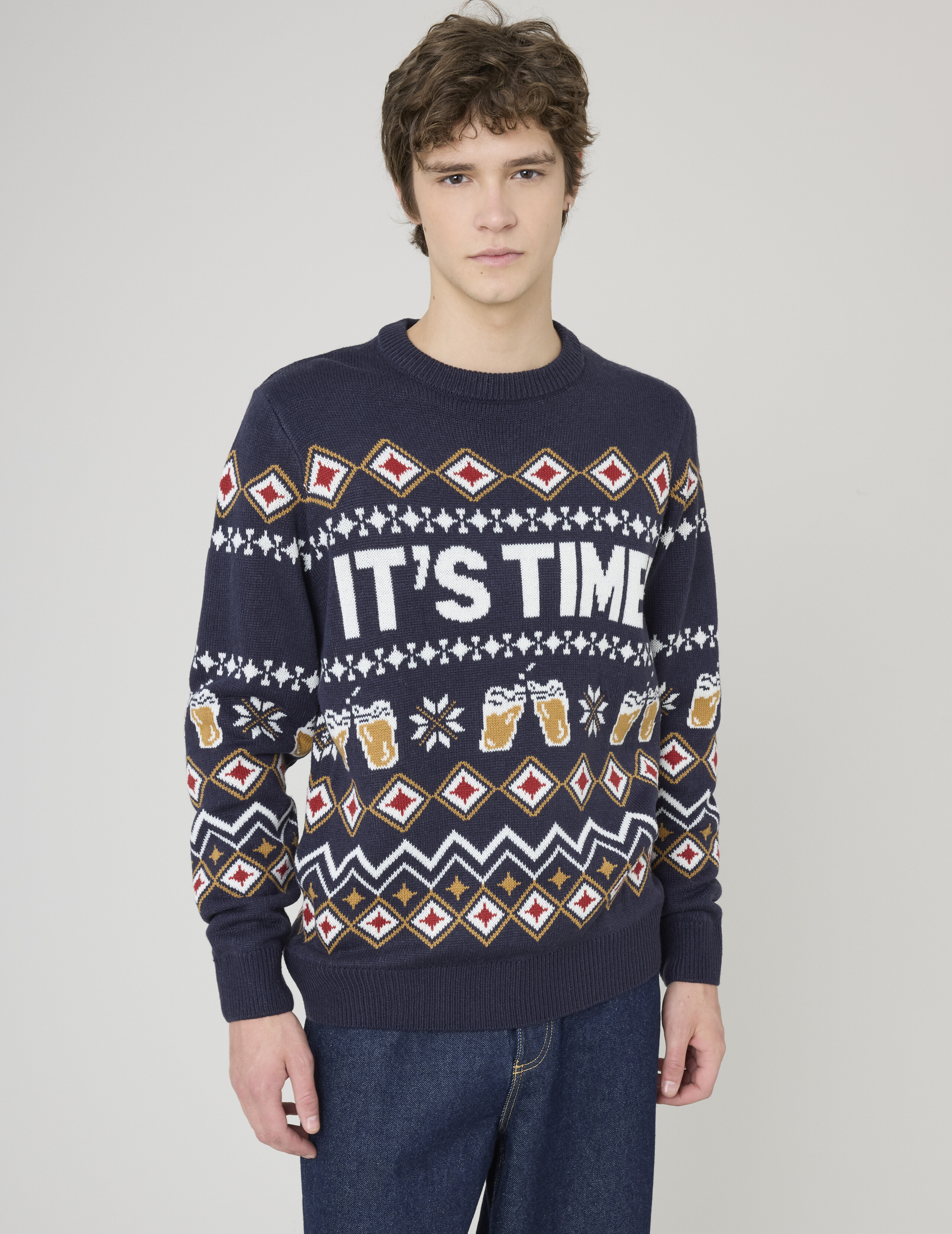 Pull jacquard noël, BZB