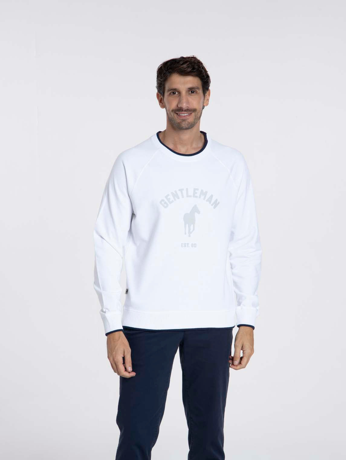 Sweat manches longues coton SENLIS, GENTLEMAN FARMER