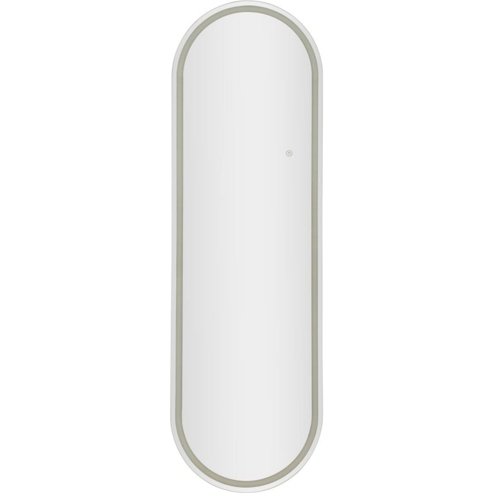 Miroir mural ovale LED cadre aluminium MODERN, RECOLLECTION