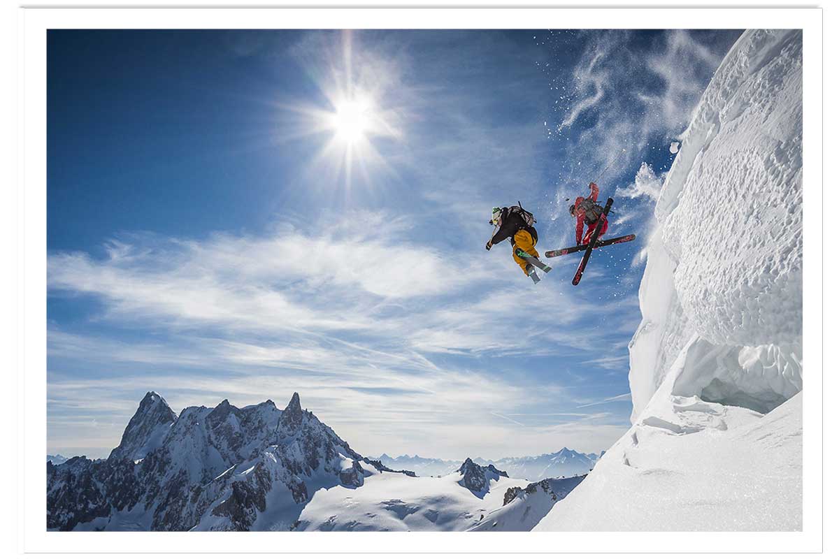 Affiche sport Jumping ski, HEXOA