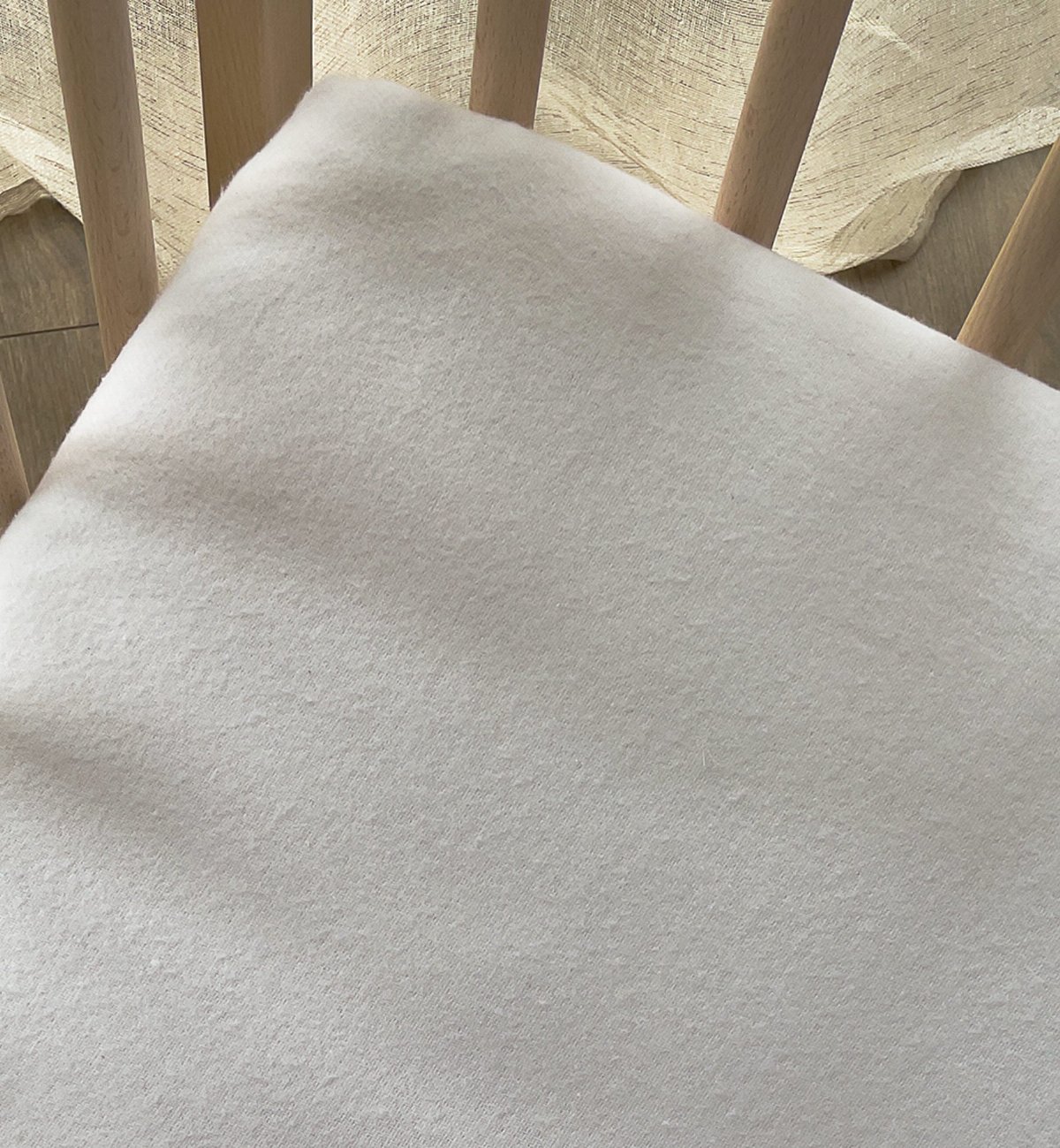 Protège matelas berceau FLANELLE DE COTON BIO, KADOLIS