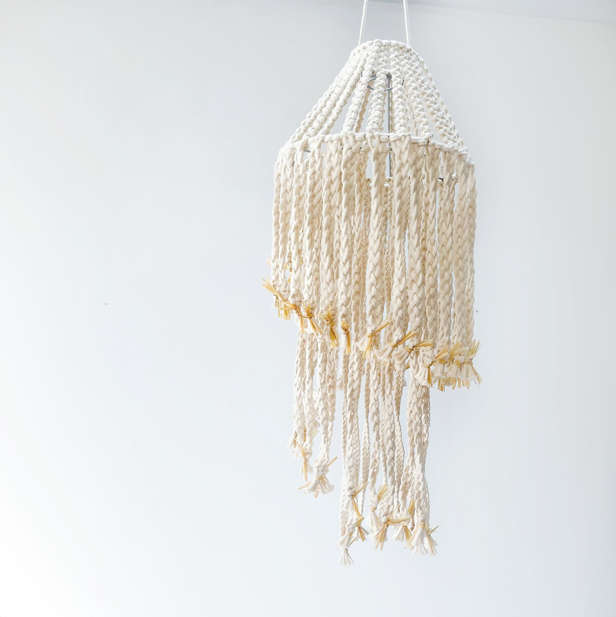 Abajur em macramé Espiral, MACRAMAR, MACRAMAR
