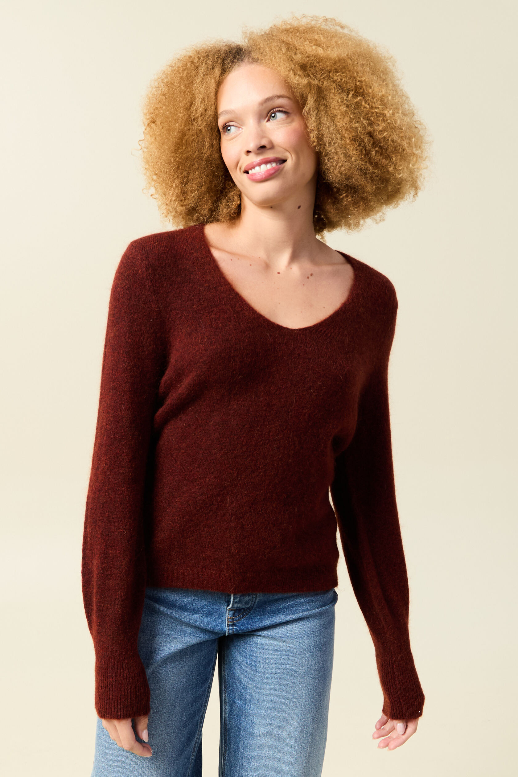 Pull col V manches longues, BONOBO