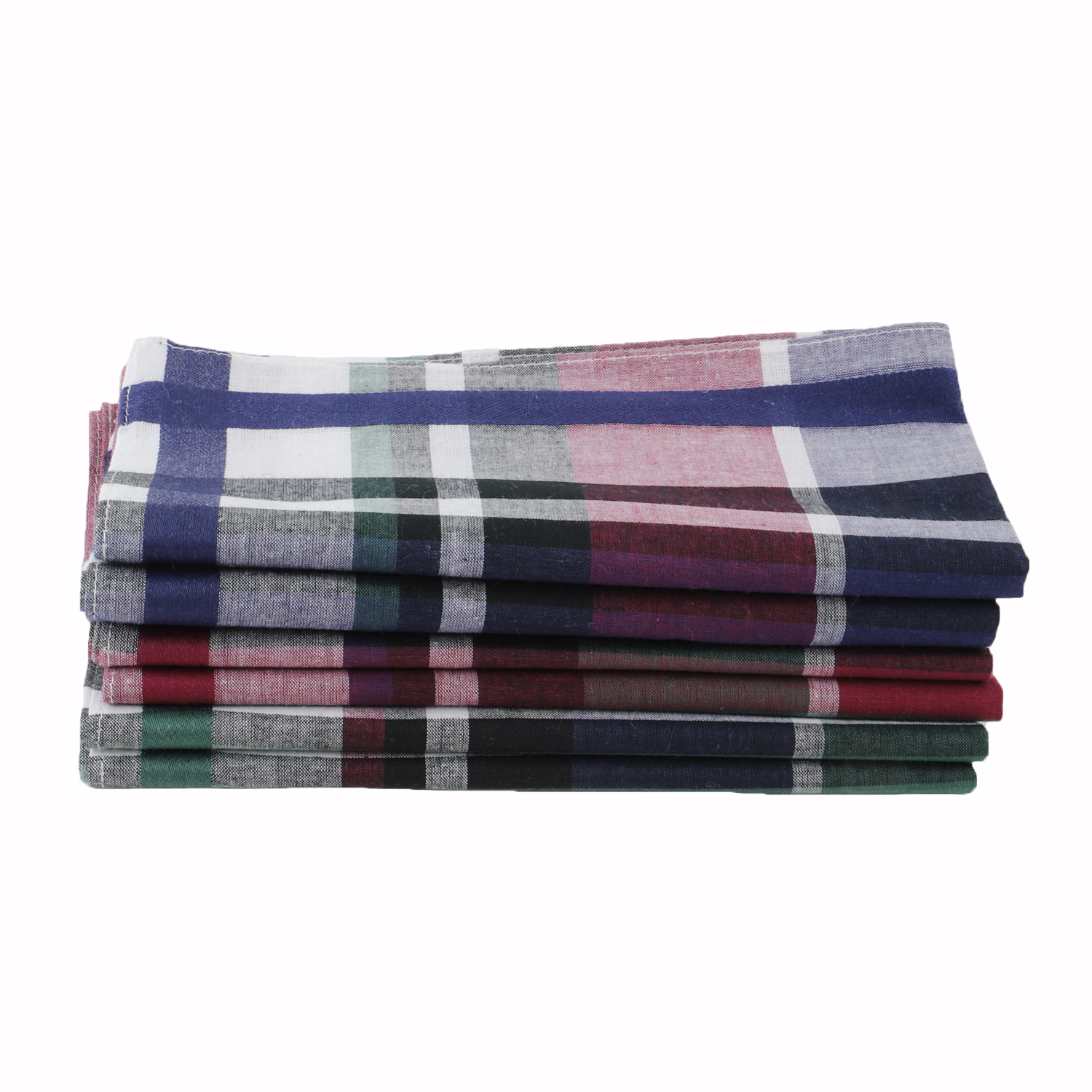 Lot de 6 mouchoirs tissu coton 57 fils JULIEN, LINANDELLE
