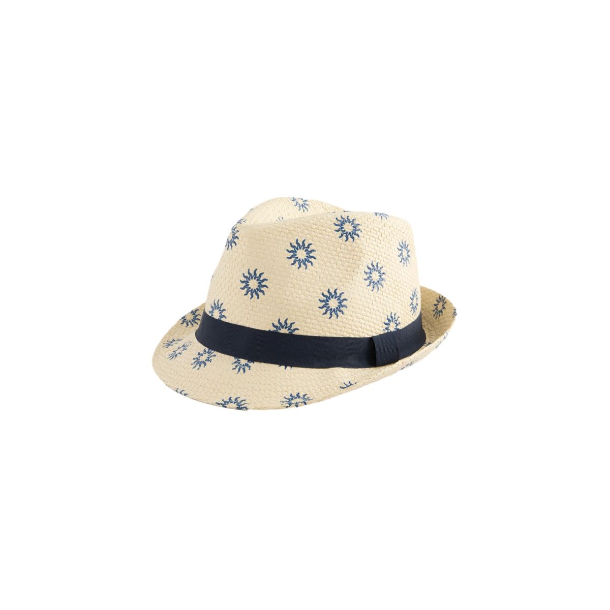 Chapeau mou en paille imprimé soleil, NEXT