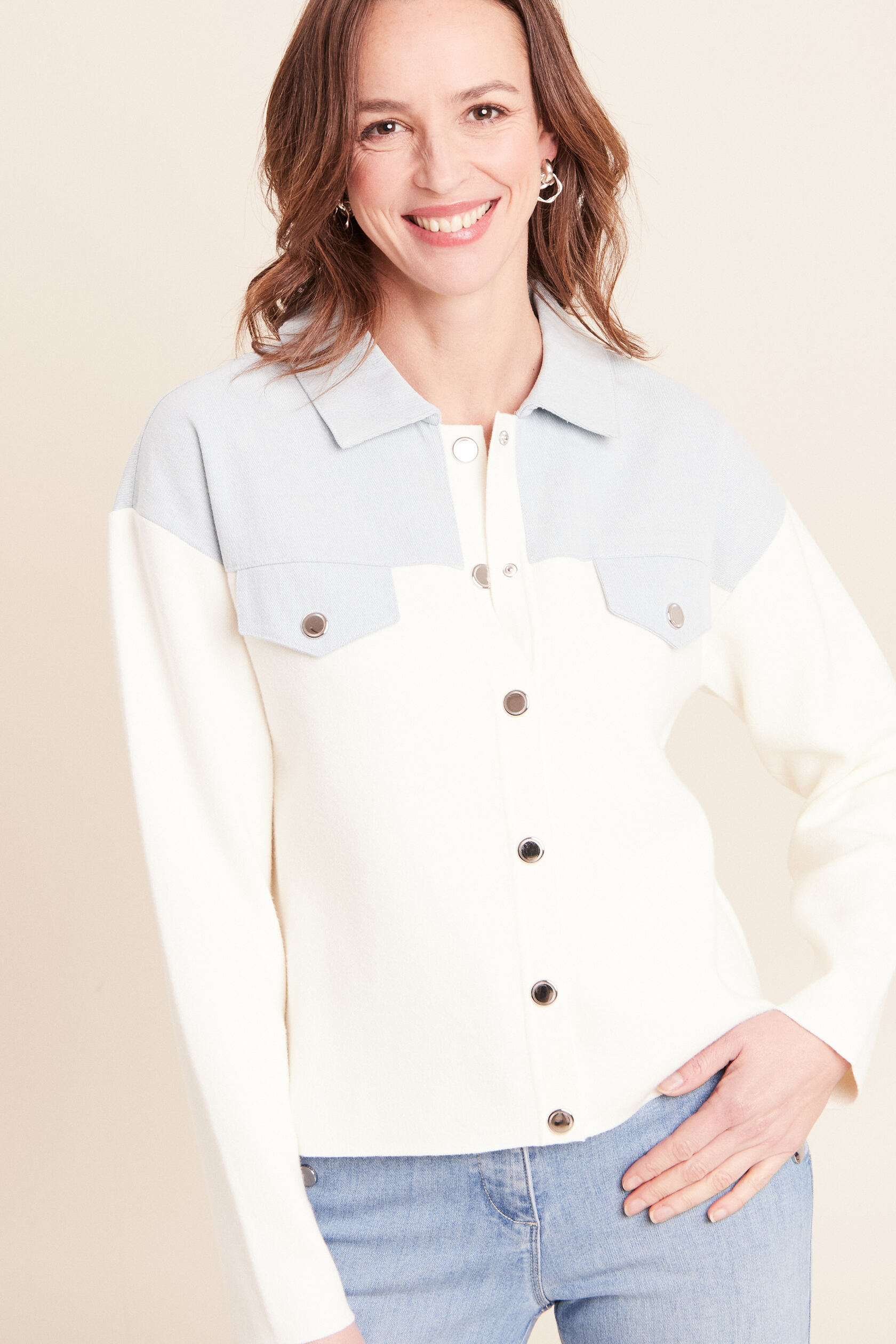 Gilet manches longues col chemise, BREAL