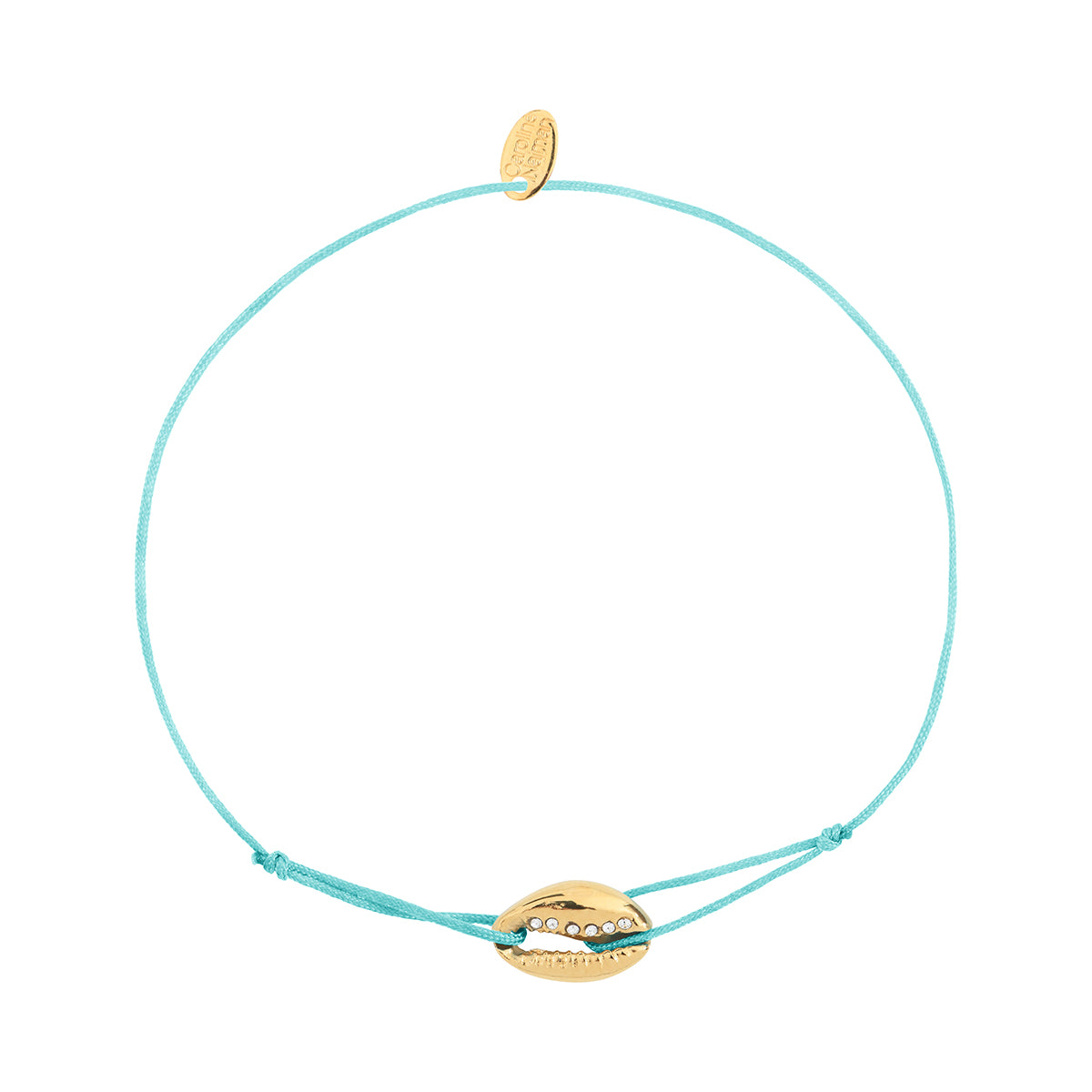 Bracelet cordon cauri mint, CAROLINE NAJMAN