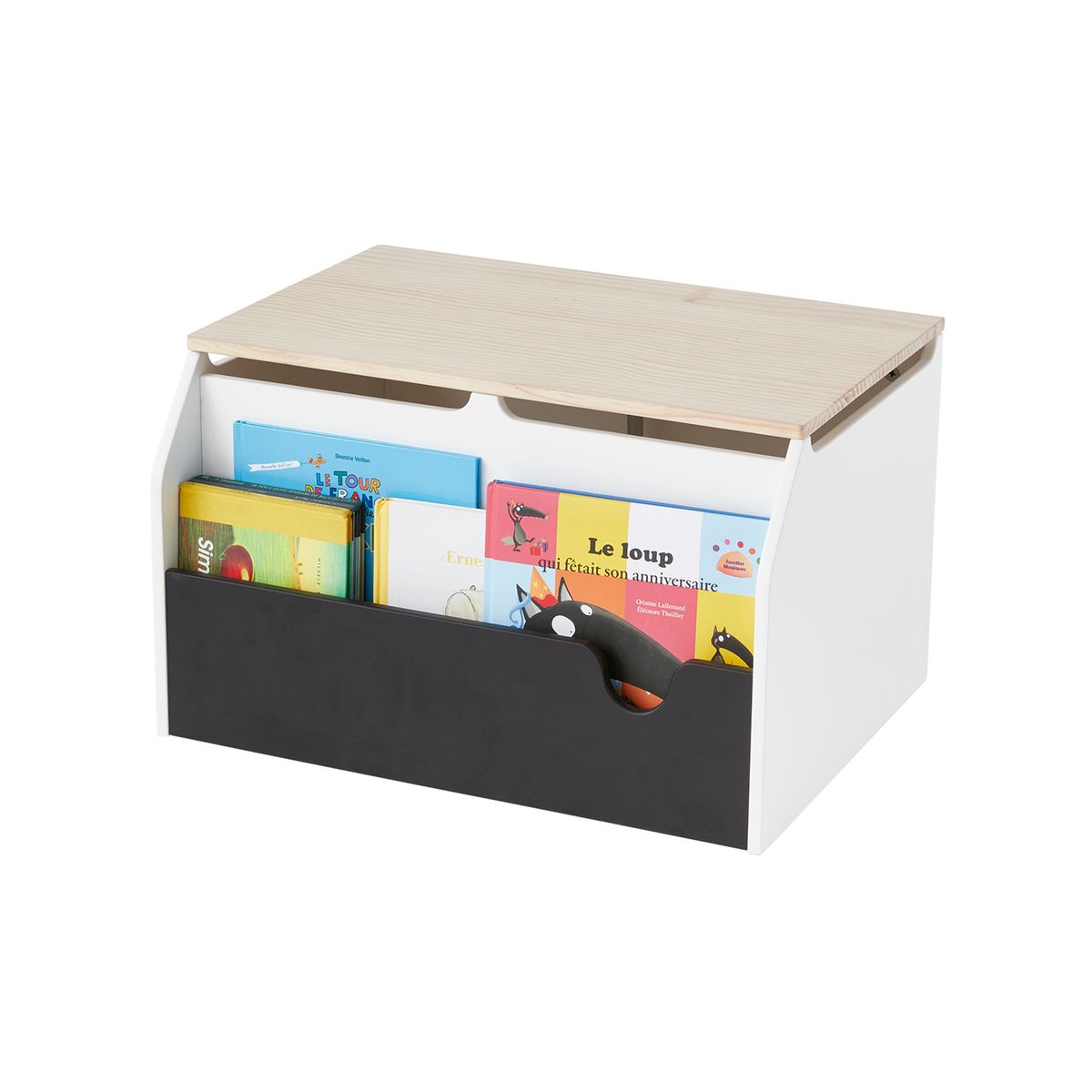 mDesign Bac à jouet pratique – box de rangement jouet avec couvercle pour  ranger des jouets sur une étagère ou sous le lit – rangement chambre enfant