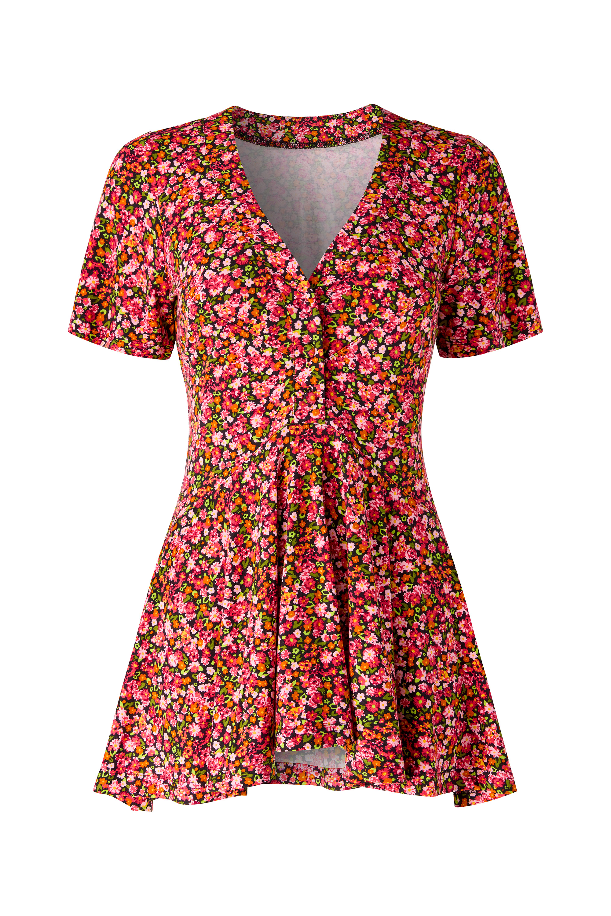 Tunique asymétrique jersey fleurie, JOE BROWNS
