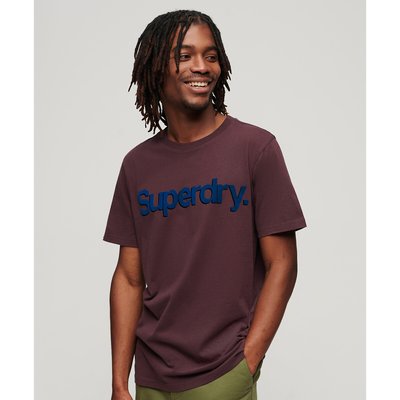 Camiseta con cuello redondo y estampado SUPERDRY