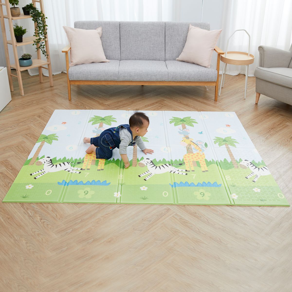 Tapis De Jeu D Eveil Pliable Pour Enfant Bebe Double Face Fantasy Fields Bleu Fantasy Fields La Redoute