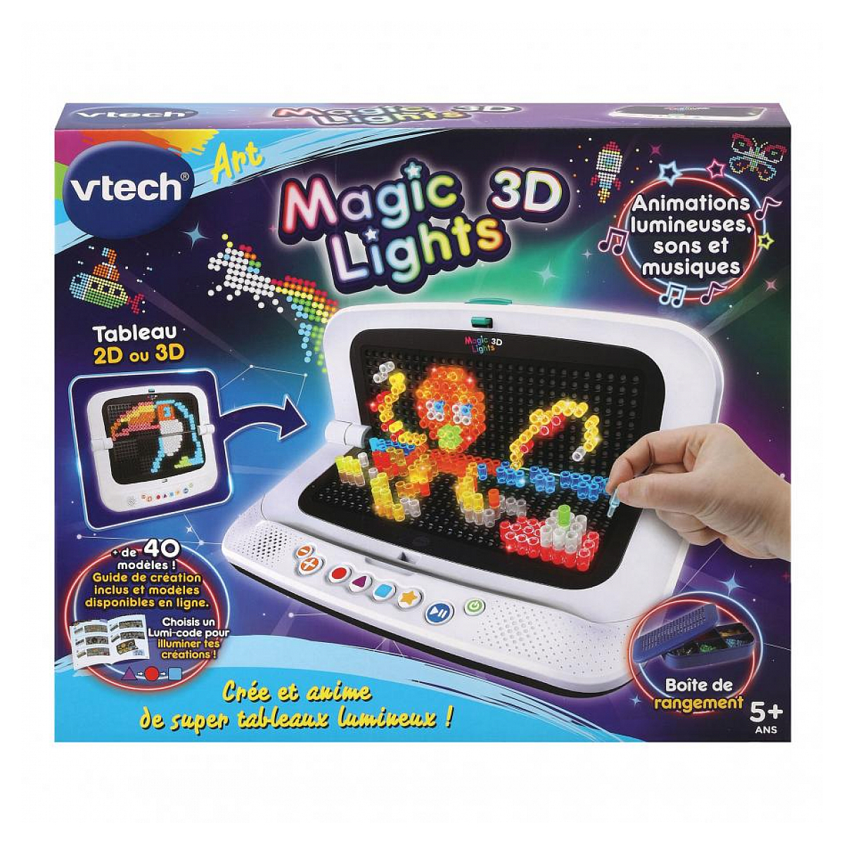 Magic lights 3d creez des dessins lumineux, VTECH