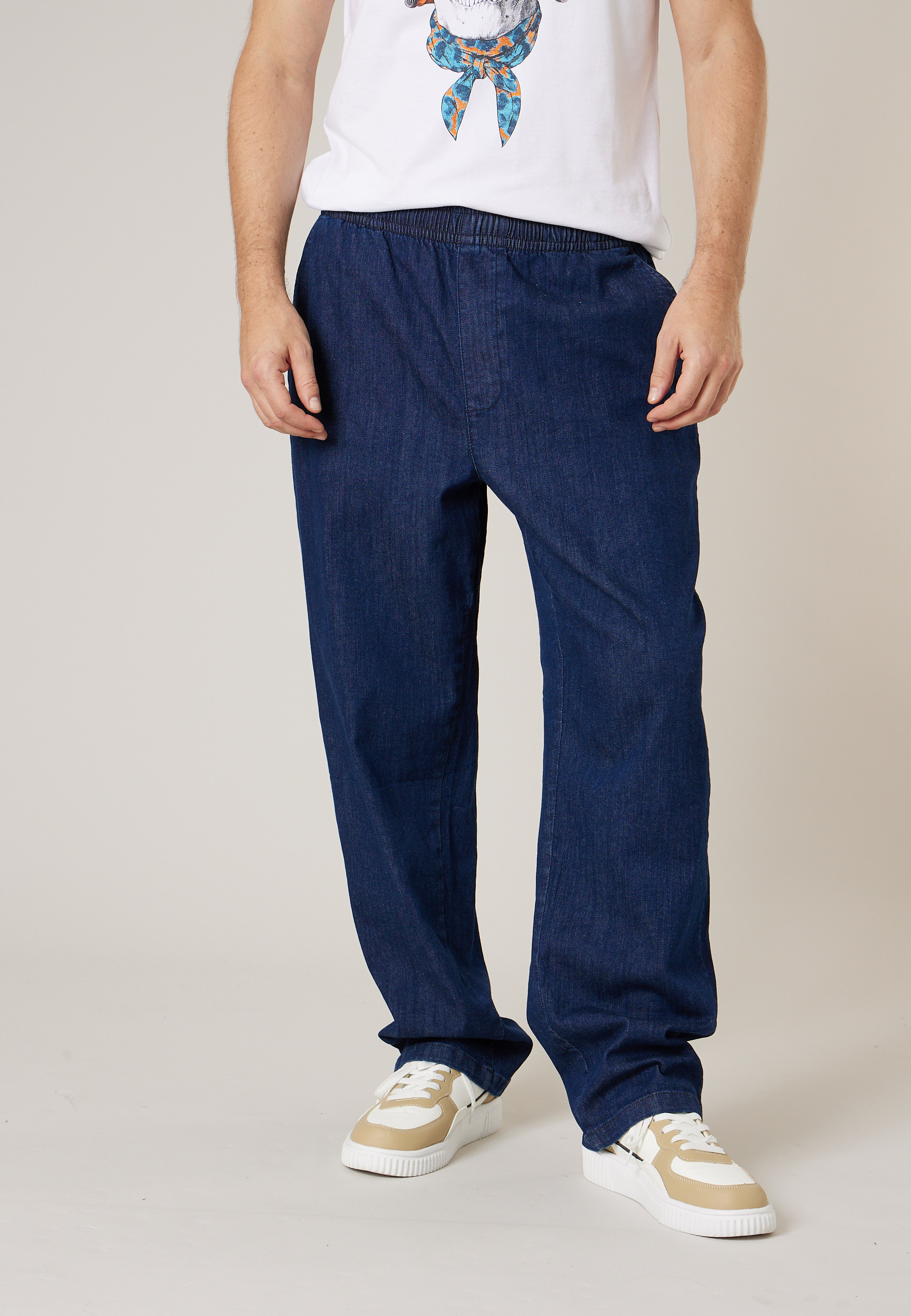 Pantalon relaxed homme en chambray GIANO, DEELUXE