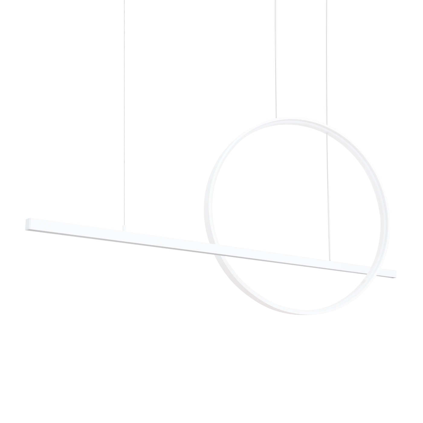 Suspension Aluminium Blanc LED 2 Glad, EDEN