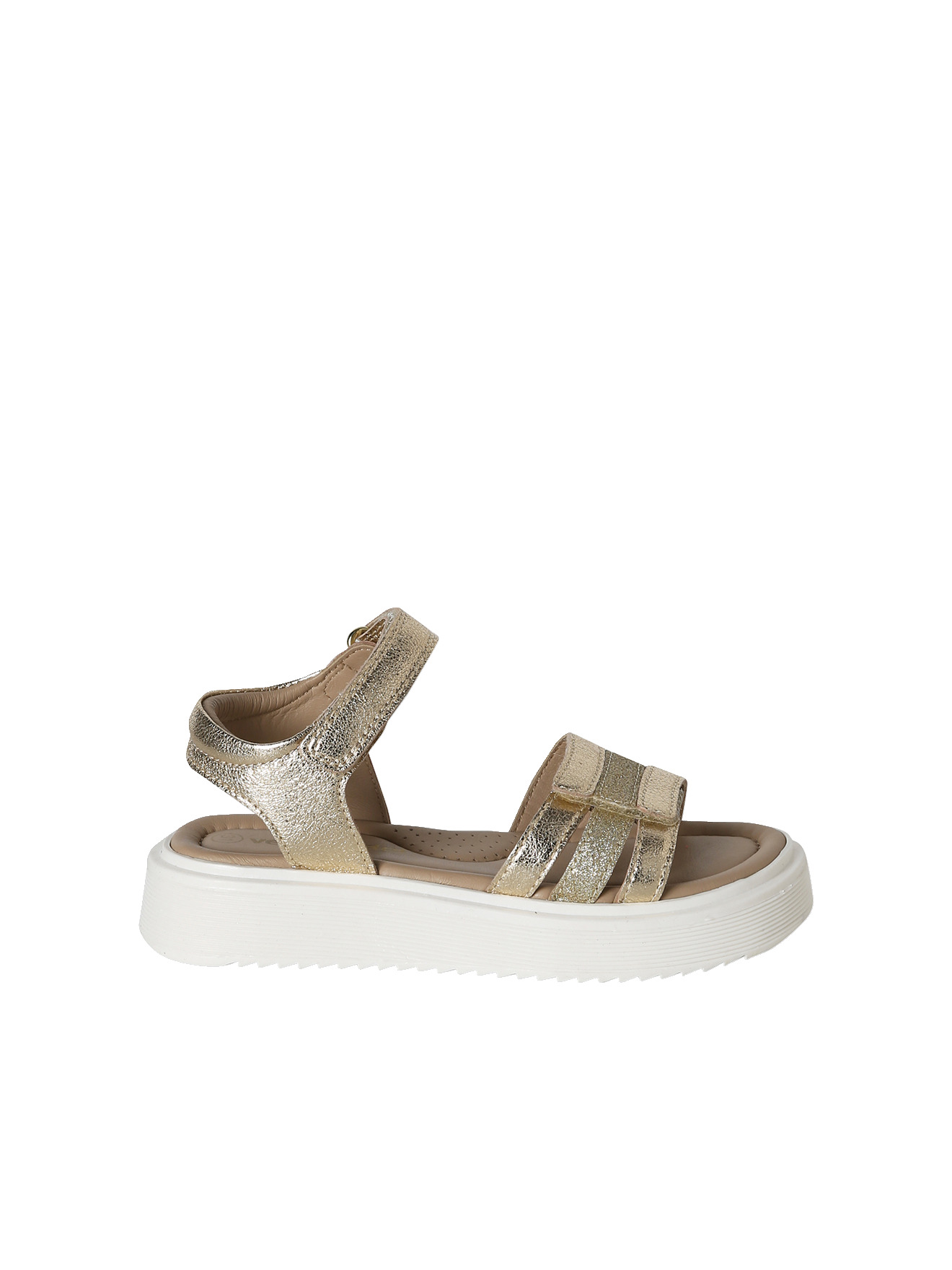 Sandales cuir scratch, VERTBAUDET