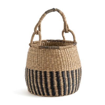 Zac Round Bell Basket in Woven Seagrass LA REDOUTE INTERIEURS