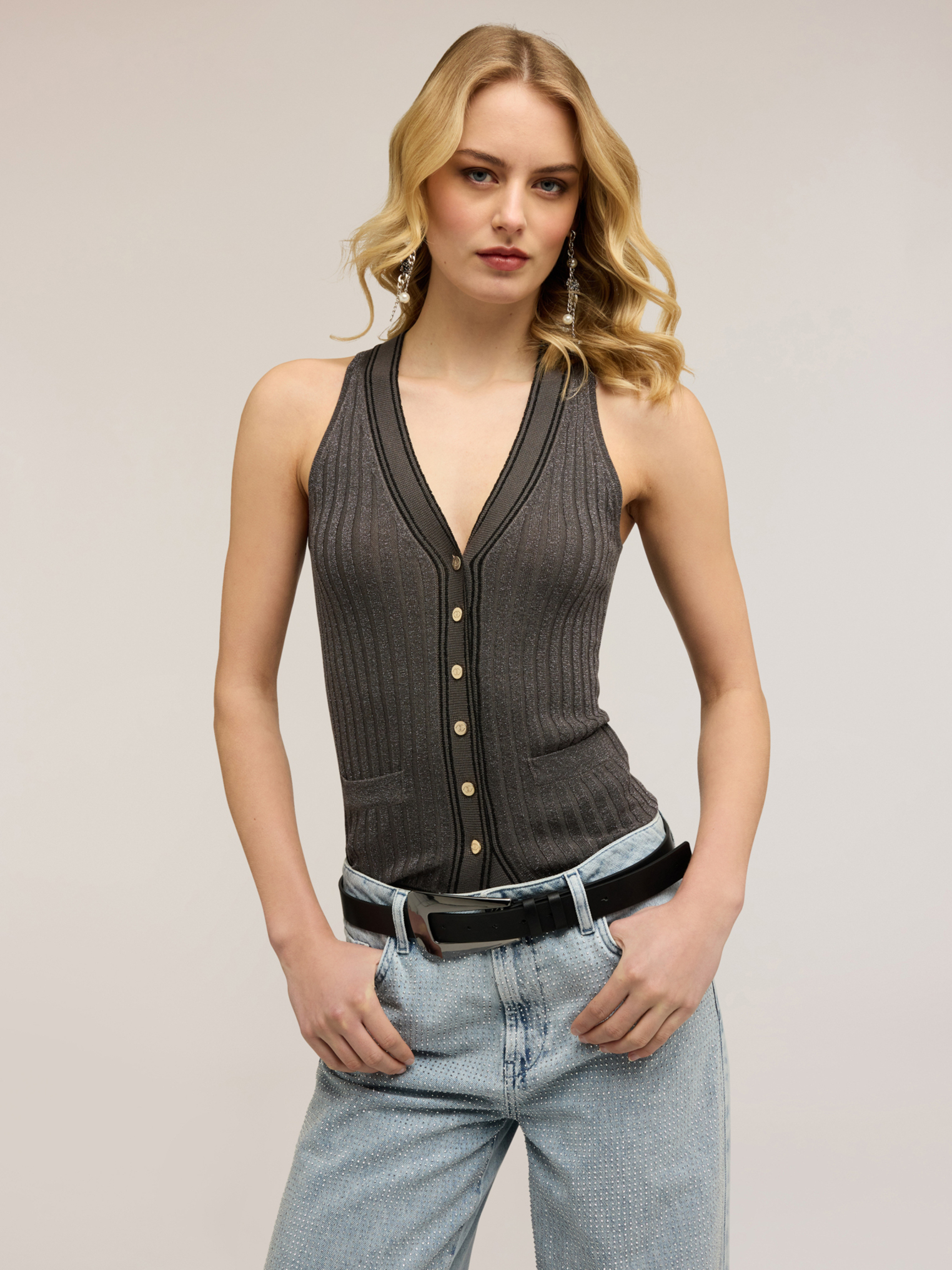 Top avec boutons, MOTIVI