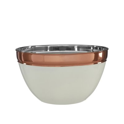 Large Mixing Bowl in Cream/Copper SO'HOME