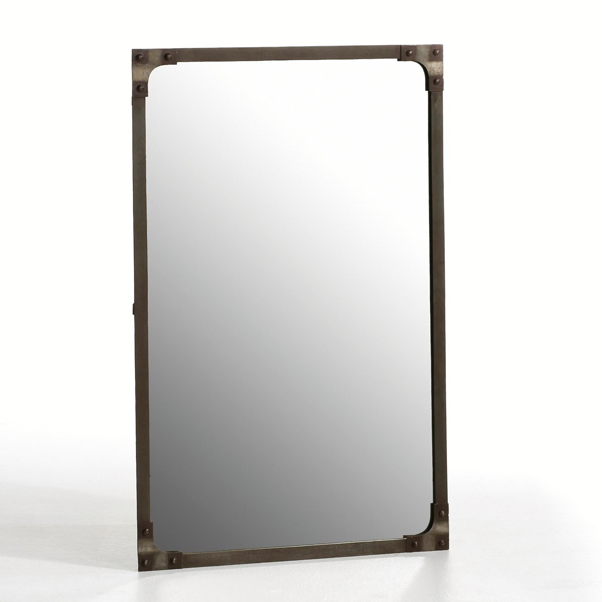 miroir rect metal style industriel 60x90cm, lenaig