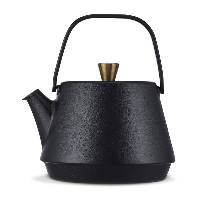 Gamme Saga 16409324 Cast Iron Teapot, black, BEKA
