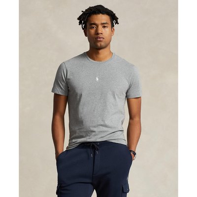 Cotton Crew Neck T-Shirt with Embroidered Logo POLO RALPH LAUREN
