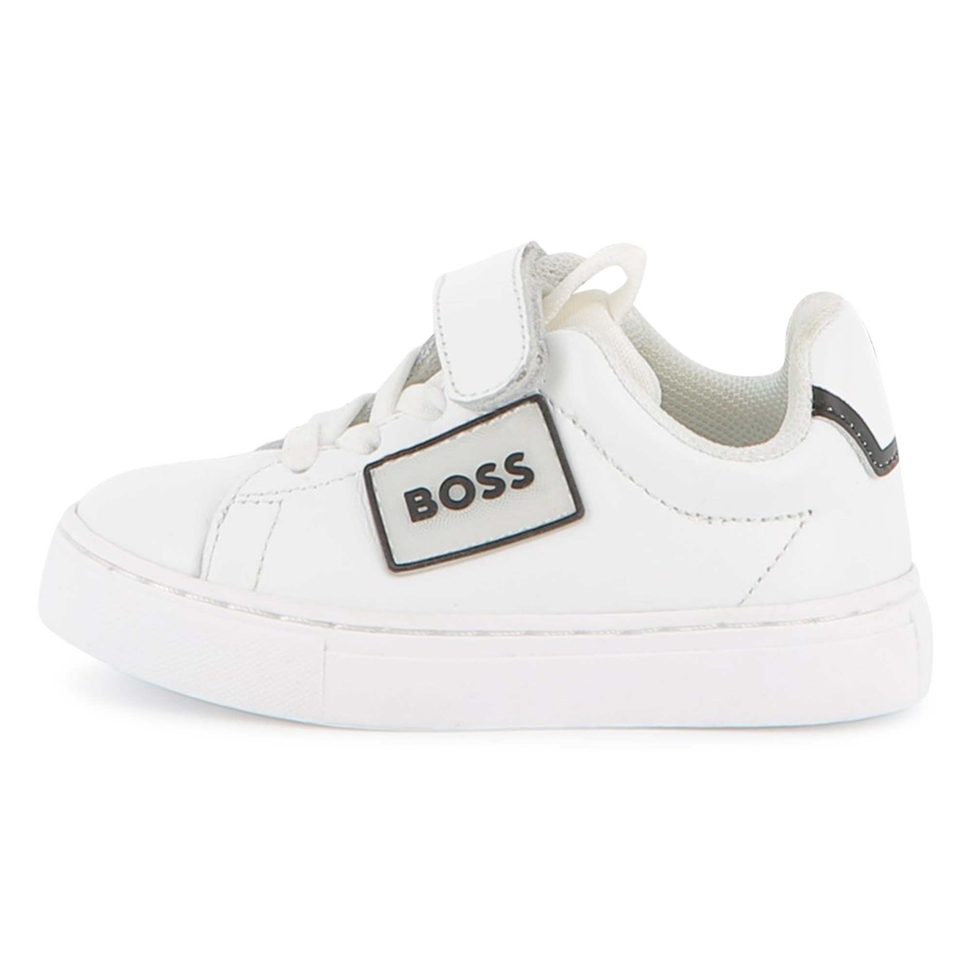 Sneakers in pelle bovina, BOSS KIDSWEAR