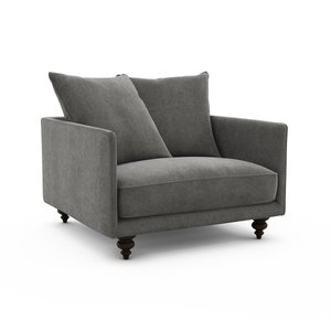 Fauteuil viscose polyester, Lazare