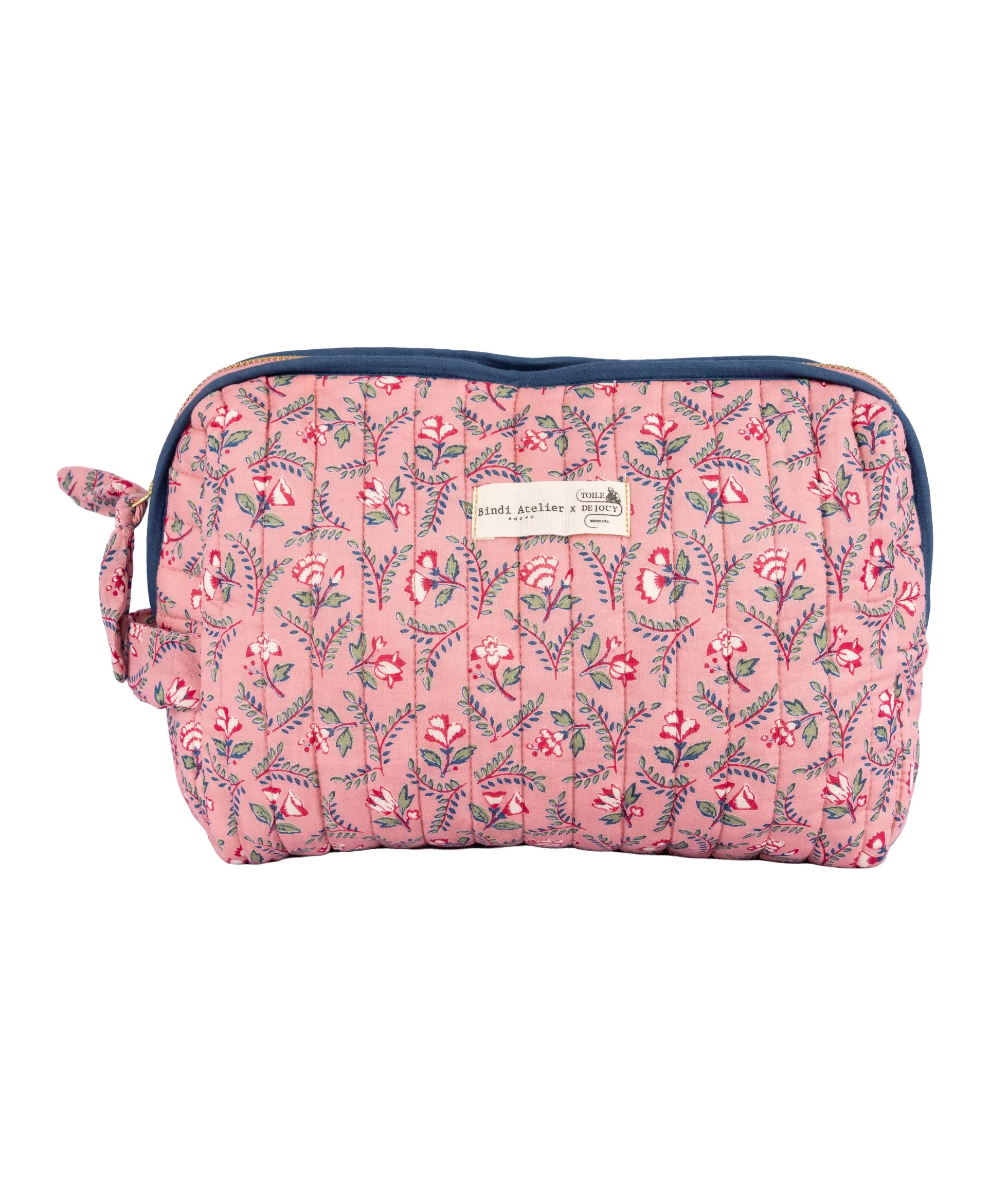 Trousse de toilette Toile de Jouy depuis 1760 - Flora, BINDI ATELIER